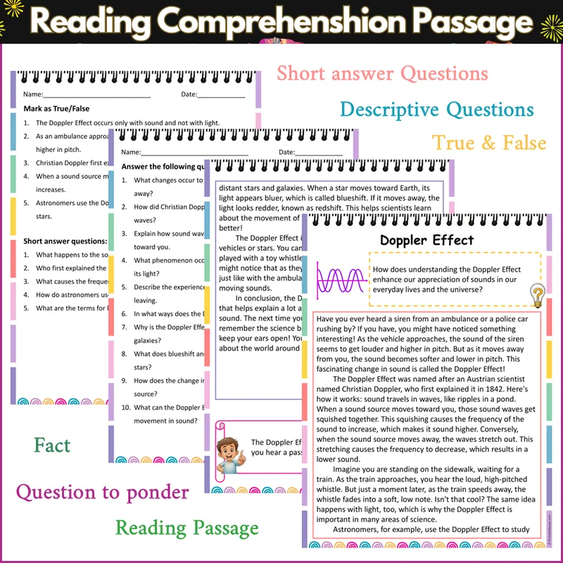 Doppler Effect | Reading Comprehension Passage and Questions — Free ...