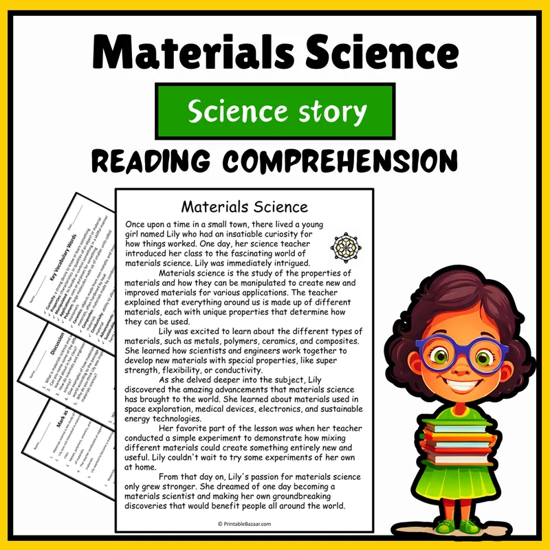 Materials Science | Science Story Reading Comprehension Activity — Free ...